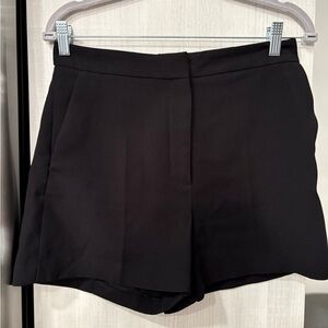 Mango High Waist Black Women's Shorts